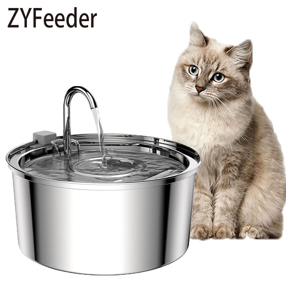 Smart Pet Water Fountain Wifi - Stainless Steel Pet Water Feeder Cat