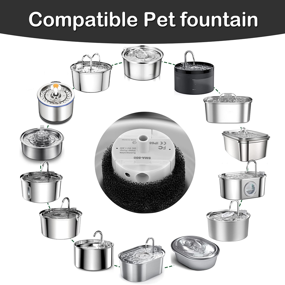 Pet Water Fountain Pump Replacement - Replace Water Pump for Cat Water