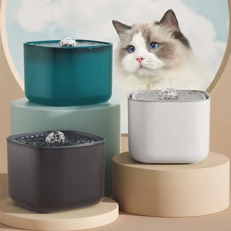 Automatic Cat Water Dispenser 3L - 101oz/3L Pet Water Fountain Automatic Induction
