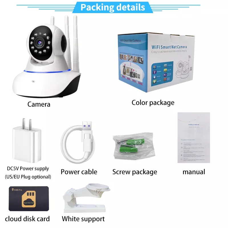 Smart Pet Feeder Camera Wifi - 1080P HD Indoor Wireless IP Camera