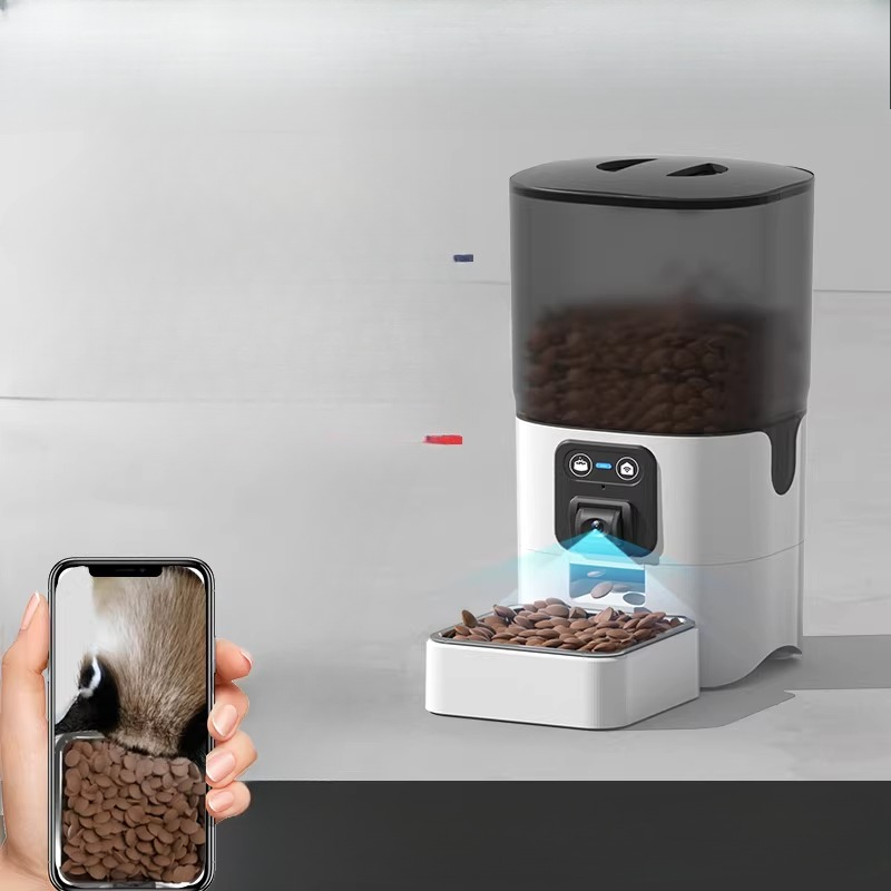 Automatic Cat Feeder 6L Timed - Pet Feeder Automatic with Camera, Smart