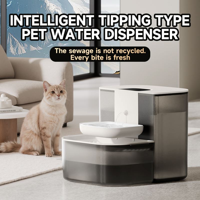 Wireless Pet Water Fountain Battery - 4.5L Smart Dump Pet Water Dispenser
