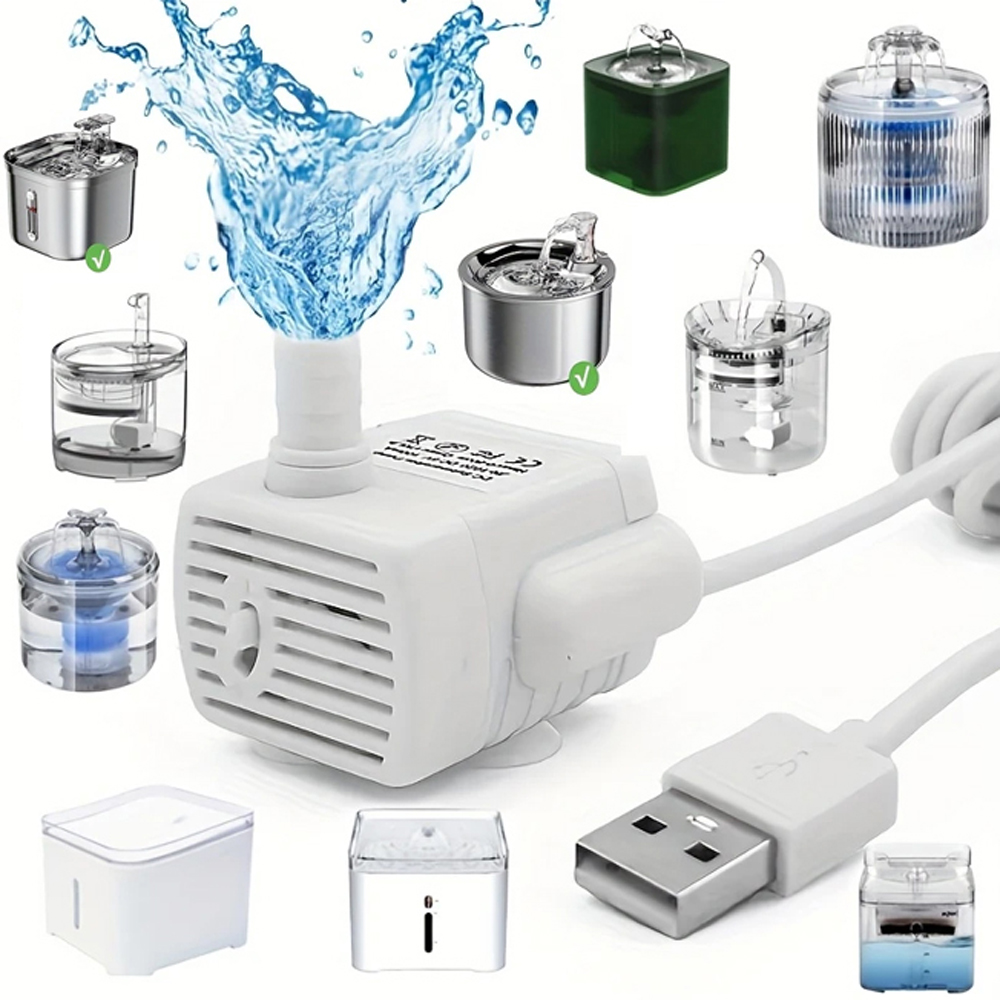 Pet Water Fountain Pump Replacement - 5V USB Water Pump For Auto