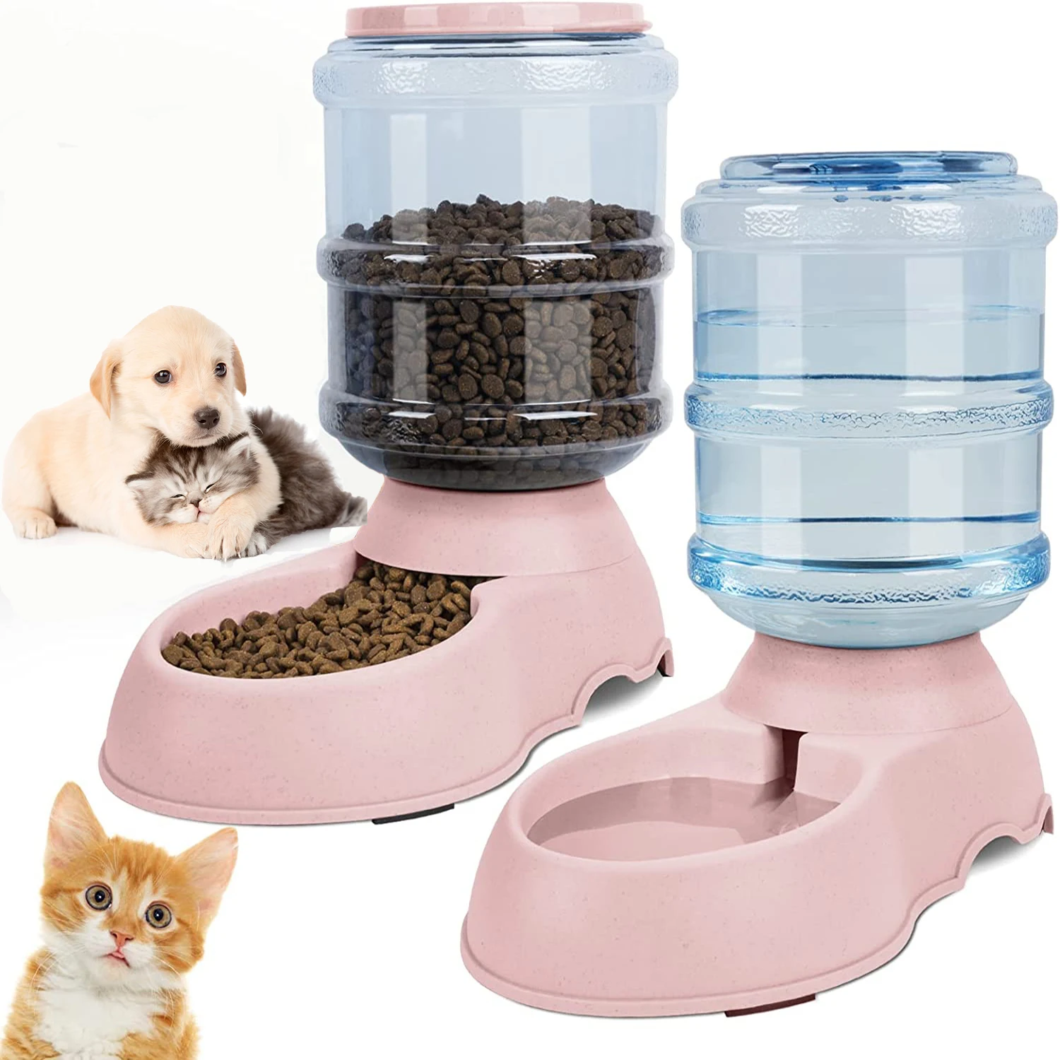 Pet Water Fountain Stainless Steel - Automatic Water Dispenser Large Capacity Pet