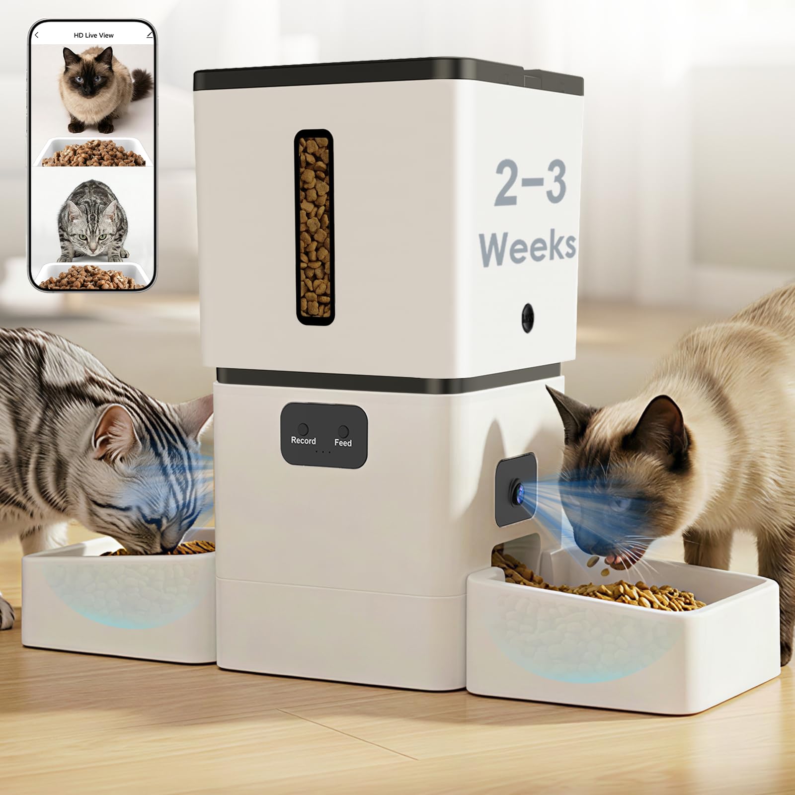 Smart Pet Feeder Camera Wifi - 5GHz WiFi 8L Smart Automatic Pet