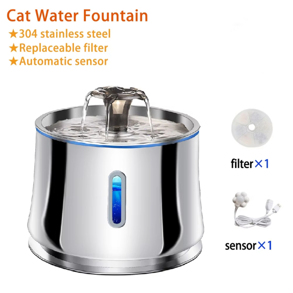 Pet Water Fountain Stainless Steel - Stainless Steel Water Fountain for Cats