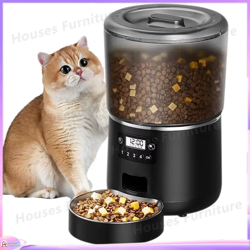 Smart Pet Feeder Camera Wifi - Automatic Pet Feeder for Cats and