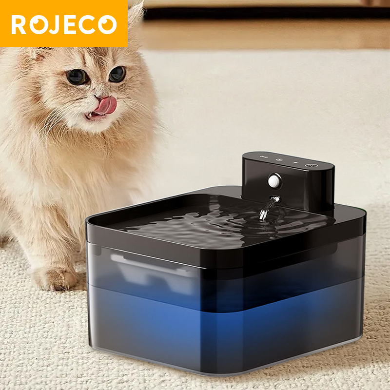 Smart Pet Water Fountain Wifi - ROJECO Wireless Automatic Cat Water Fountain