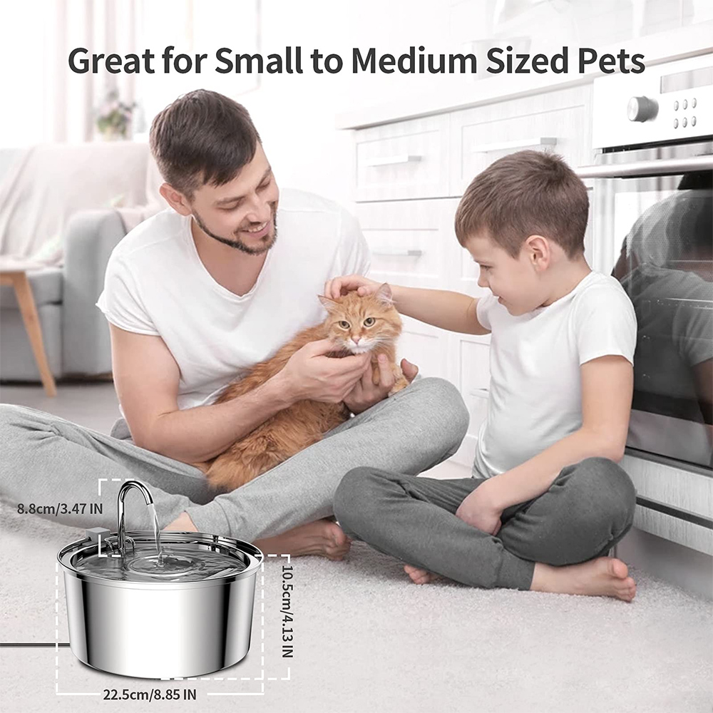 Stainless Steel Pet Water Feed - đánh giá và giá Smart Pet Water Fountain Wifi
