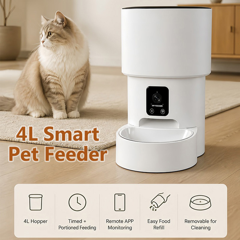 Smart Pet Feeder 4L WiFi Autom - đánh giá và giá Pet Feeder App Control Portion