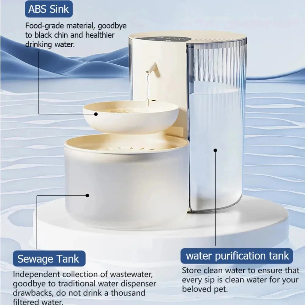 3L Large Capacity Pet Smart Wa - đánh giá và giá Automatic Cat Water Dispenser 3L