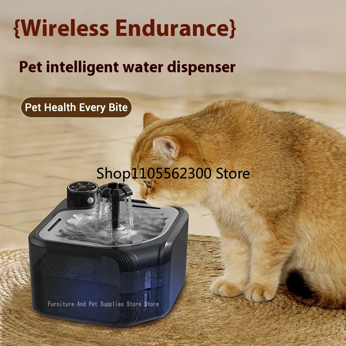 Wireless Automatic Cat Water F - đánh giá và giá Wireless Pet Water Fountain Battery