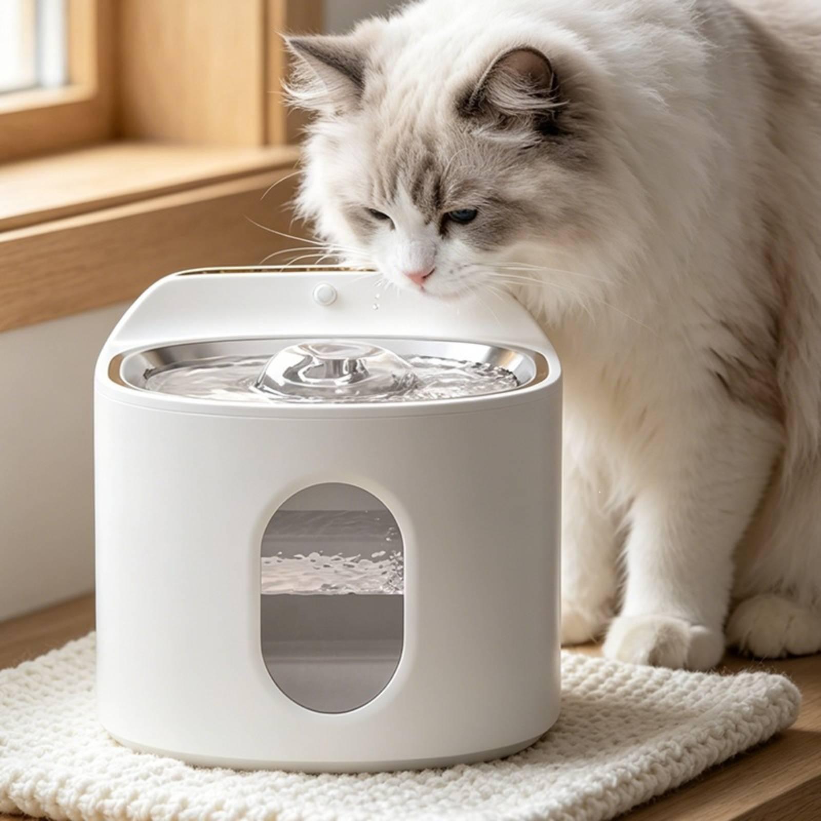 Rechargeable Automatic Drinkin - đánh giá và giá Pet Water Fountain Stainless Steel