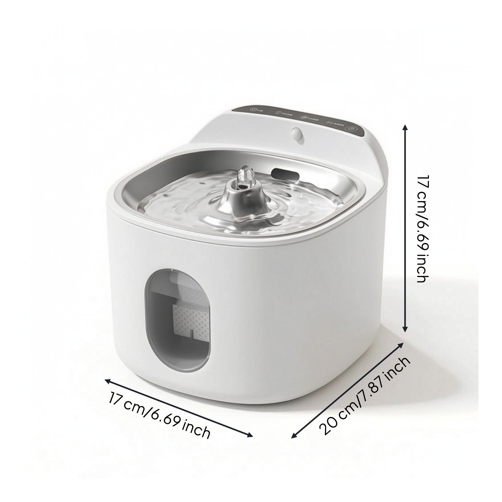 Rechargeable Automatic Drinkin - đánh giá và giá Pet Water Fountain Stainless Steel