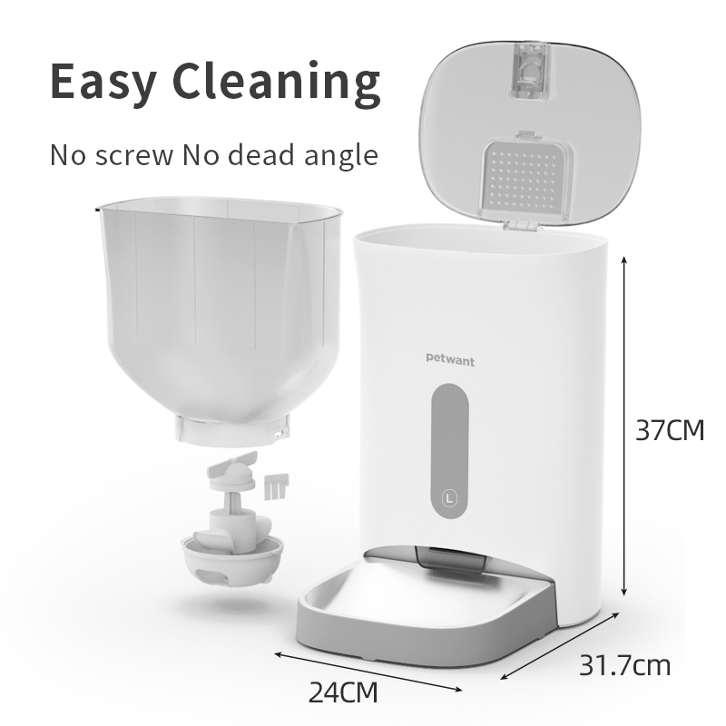 Petwant 4.5L Smart Pet Feeder  - đánh giá và giá Smart Pet Feeder Camera Wifi