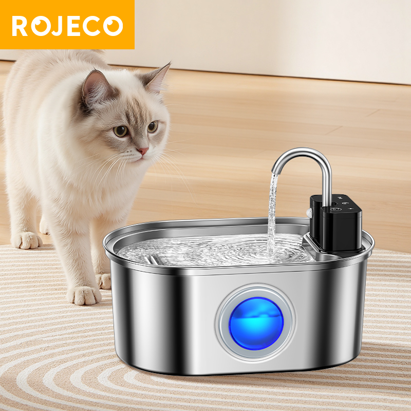 ROJECO Stainless Steel Cat Wat - đánh giá và giá Smart Pet Water Fountain Wifi