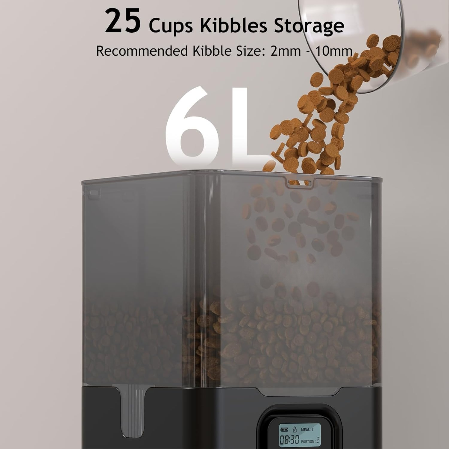 6L Automatic Smart Pet Feeder  - đánh giá và giá Automatic Cat Feeder 6L Timed