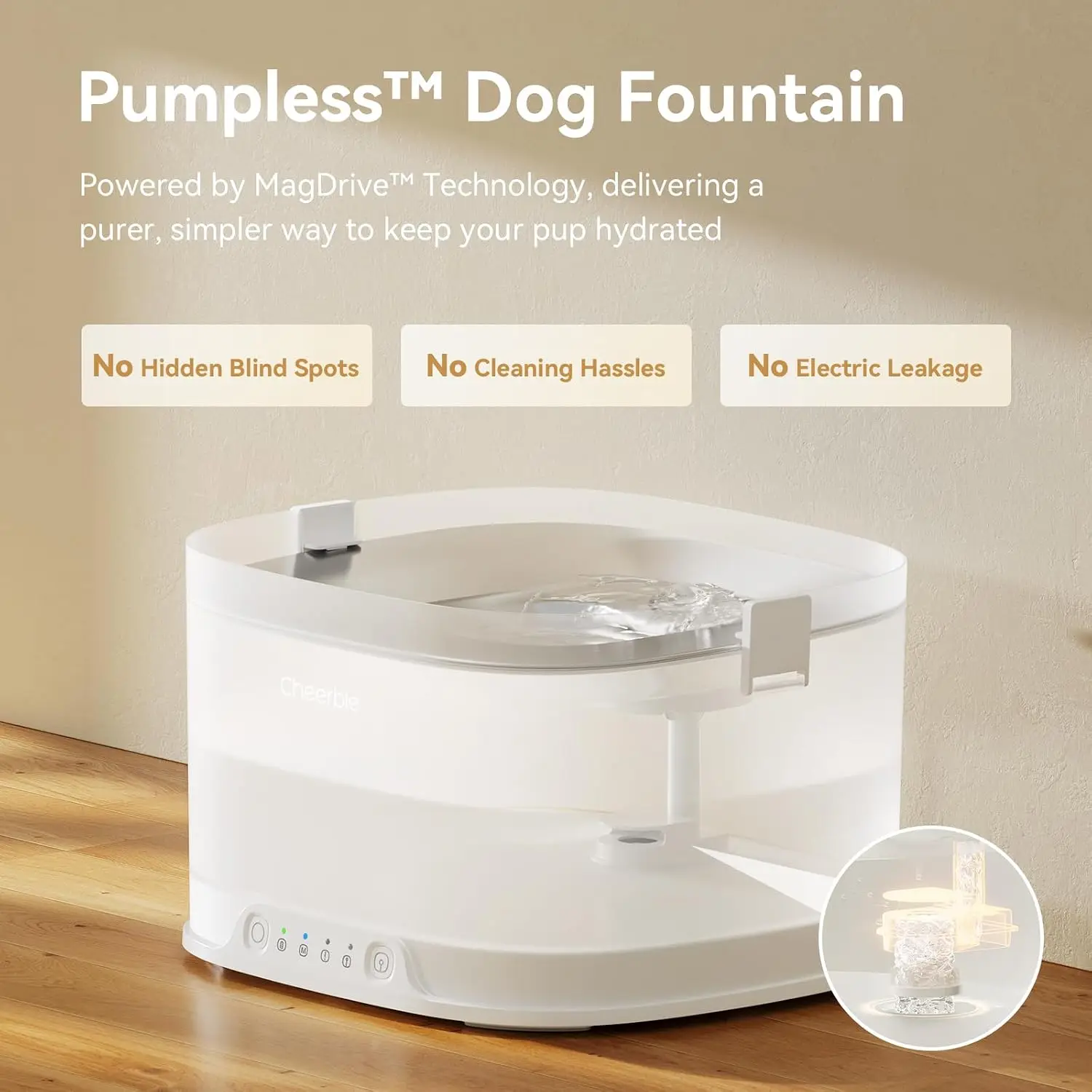 Pumpless Dog Water Elfin Fount - đánh giá và giá Wireless Pet Water Fountain Battery