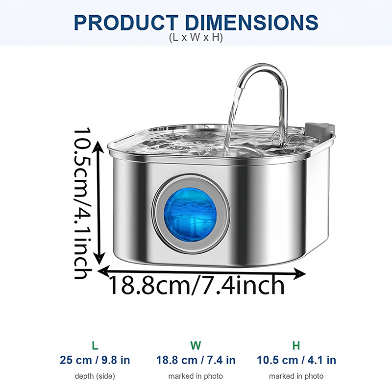 3.2L Pet Water Fountain with F - đánh giá và giá Automatic Cat Water Dispenser 3L