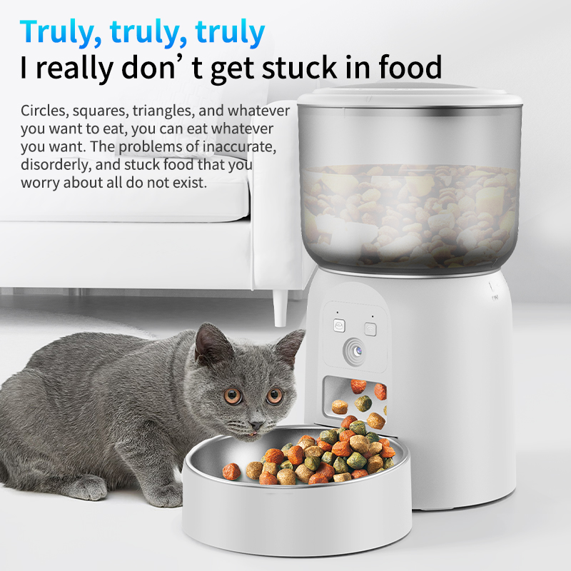 3L Stainless Steel Pet Feeder  - đánh giá và giá Smart Pet Feeder Camera Wifi