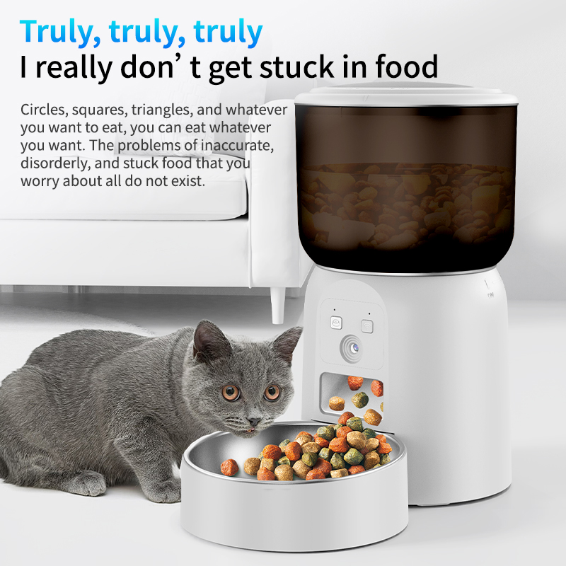 3L Stainless Steel Pet Feeder  - đánh giá và giá Smart Pet Feeder Camera Wifi