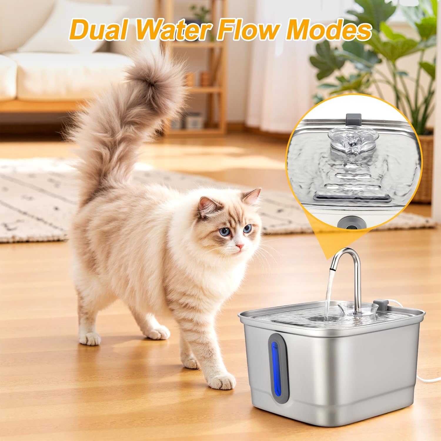 101oz/3L Stainless Steel Cat W - đánh giá và giá Automatic Cat Water Dispenser 3L