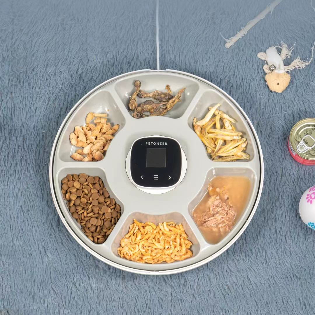 Petoneer NutriSpin 6 Meal Pet  - đánh giá và giá Pet Feeder App Control Portion