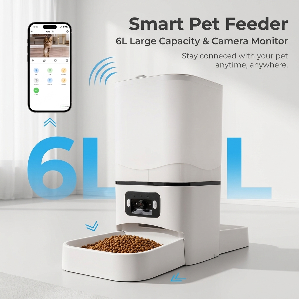 6L Double Meal Camera APP Auto - đánh giá và giá Automatic Cat Feeder 6L Timed
