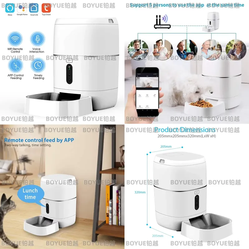 for RSH 1080P Camera Tuya Smar - đánh giá và giá Automatic Cat Feeder 6L Timed