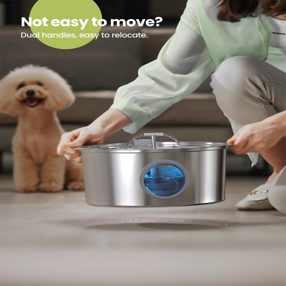7L Large Capacity Stainless st - đánh giá và giá Dog Water Fountain Large