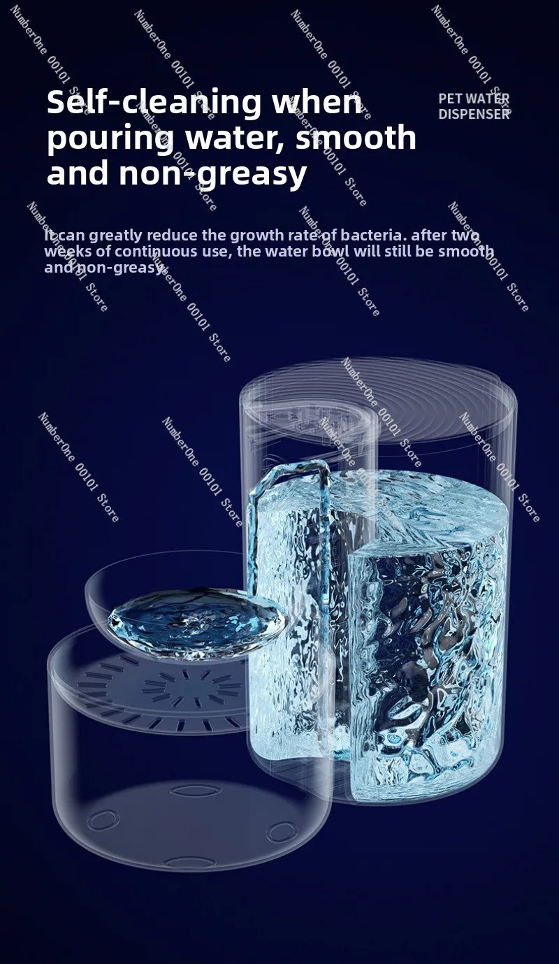 Smart Pet Water Fountain 3L, F - đánh giá và giá Automatic Cat Water Dispenser 3L