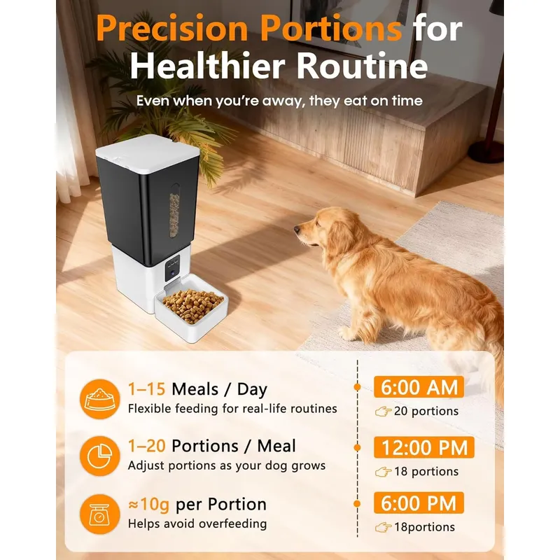 12L Automatic Wifi Pet Food Di - đánh giá và giá Pet Feeder App Control Portion