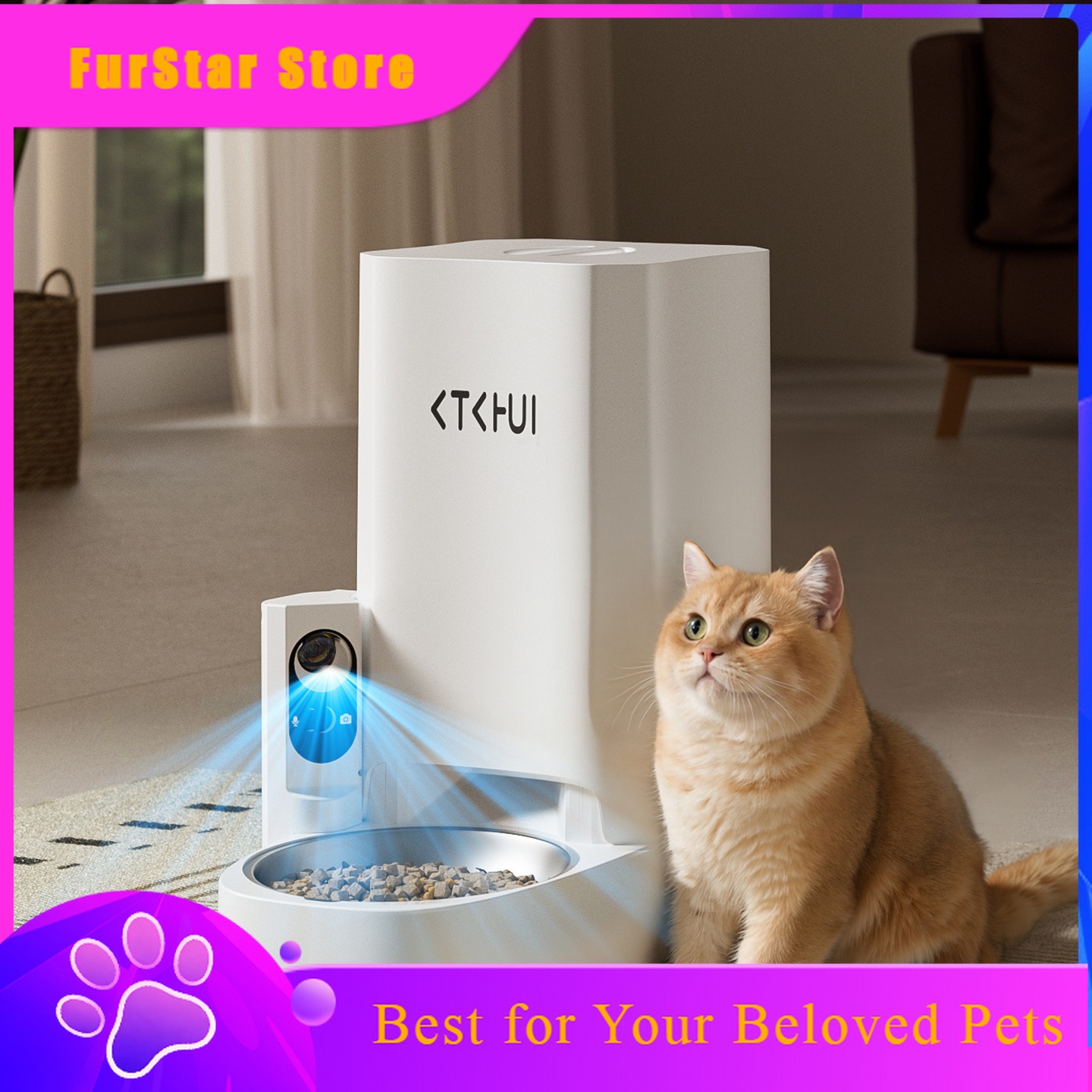 FurStarNew Smart XL Capacity P - đánh giá và giá Pet Feeder App Control Portion