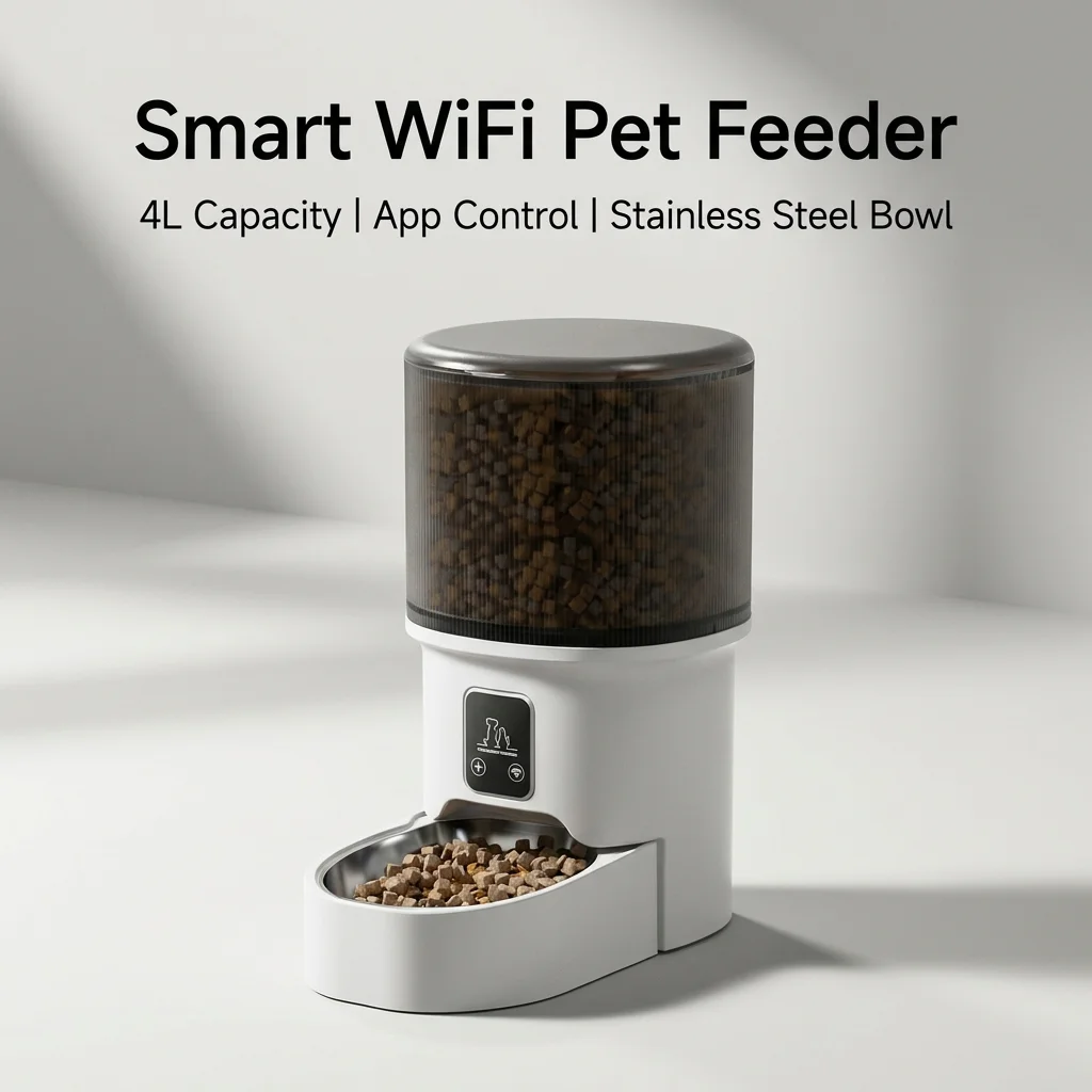 Smart Automatic Pet Feeder WiF - đánh giá và giá Pet Feeder App Control Portion