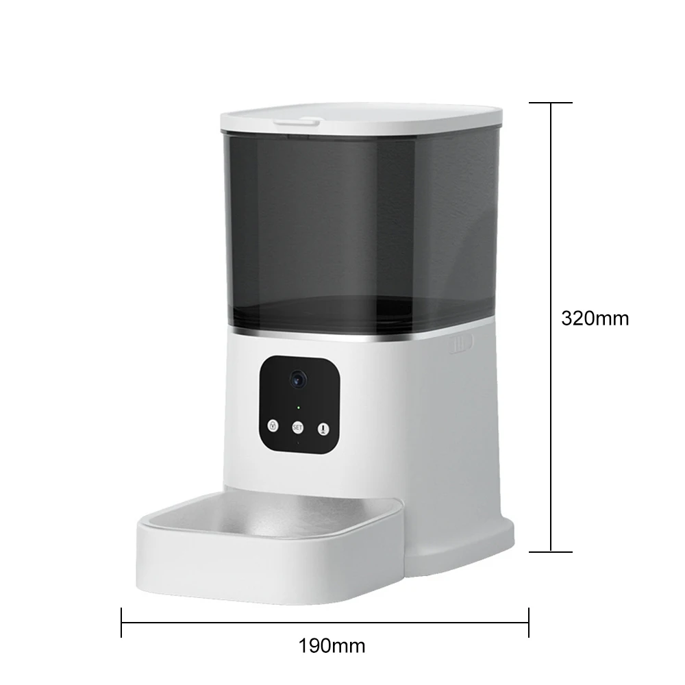 Large 6L Automatic Pet Feeder  - đánh giá và giá Automatic Cat Feeder 6L Timed