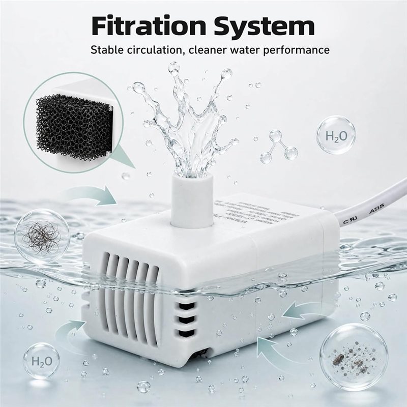 ABAE-Pet Fountain Pump For 3.2 - đánh giá và giá Wireless Pet Water Fountain Battery