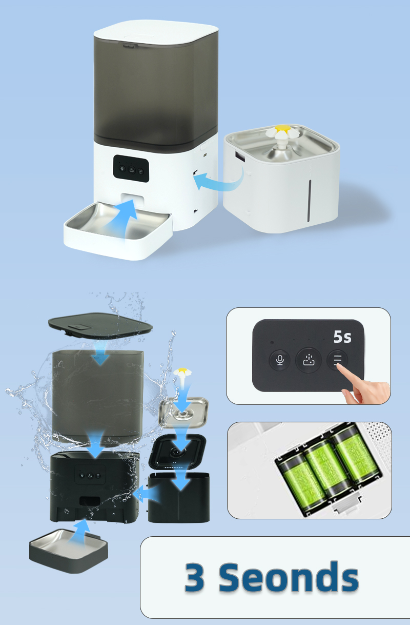 WiFi APP Controlled Smart Pet  - đánh giá và giá Automatic Cat Feeder 6L Timed