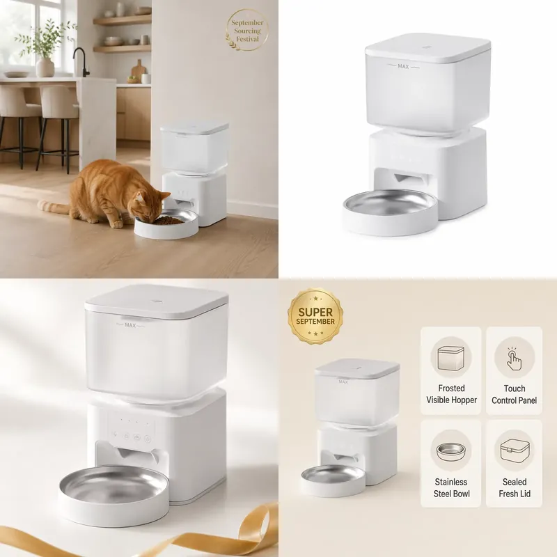 For Smart Pet Feeder WiFi App  - đánh giá và giá Pet Feeder App Control Portion
