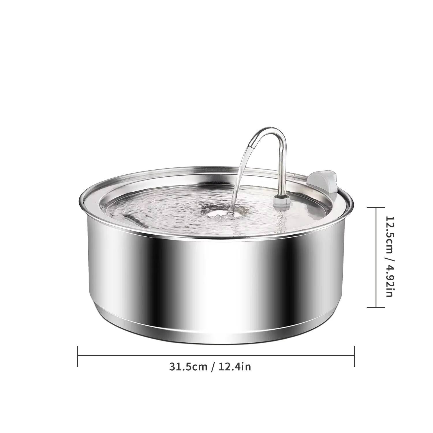 8L Dog Fountain Stainless Stee - đánh giá và giá Dog Water Fountain Large