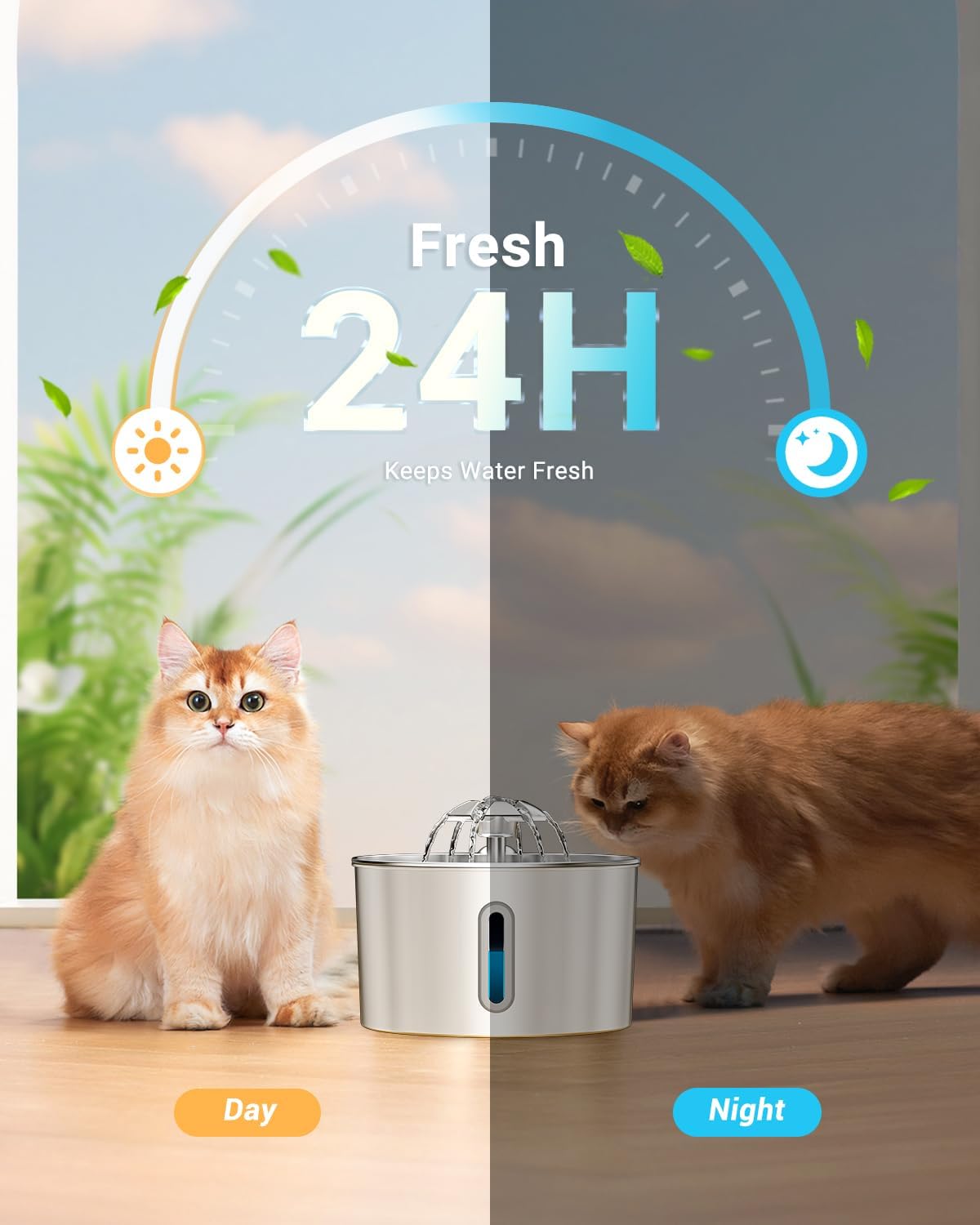 ZYFeeder 2.2L Stainless Steel  - đánh giá và giá Smart Pet Water Fountain Wifi
