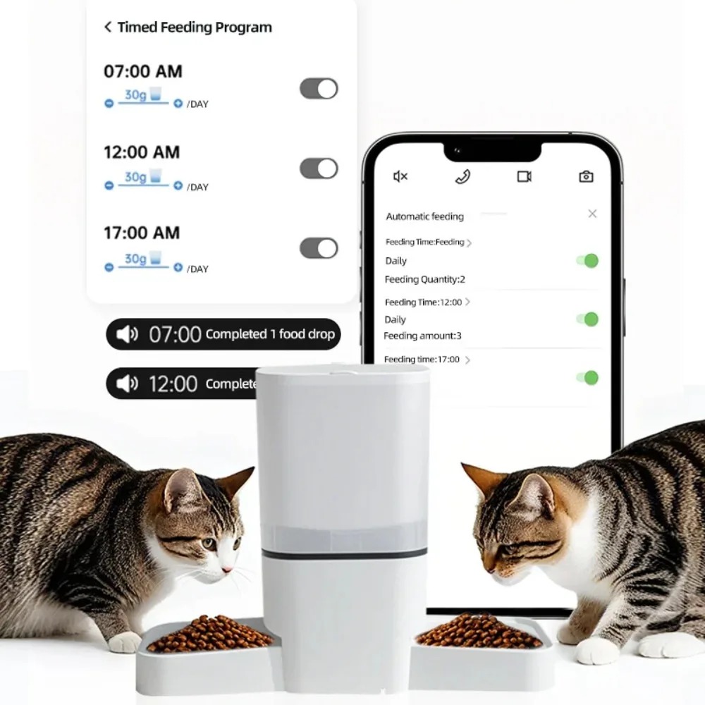 6L Smart Automatic Pet Feeder  - đánh giá và giá Automatic Cat Feeder 6L Timed