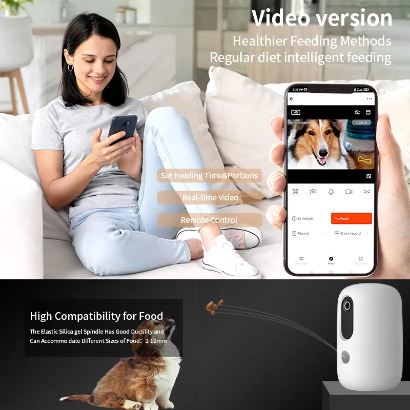 2026 Custom Logo Hd Camera Aut - đánh giá và giá Smart Pet Feeder Camera Wifi