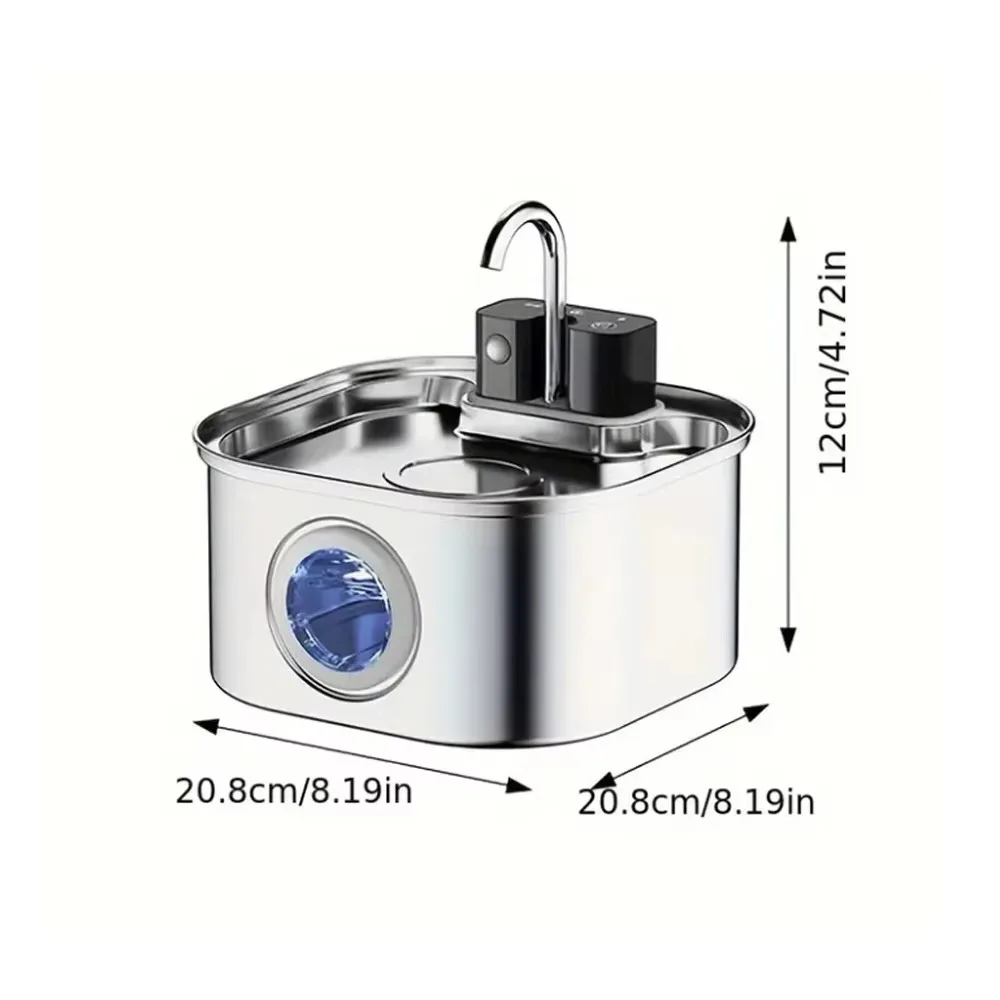 3L Stainless Steel Wireless Re - đánh giá và giá Wireless Pet Water Fountain Battery