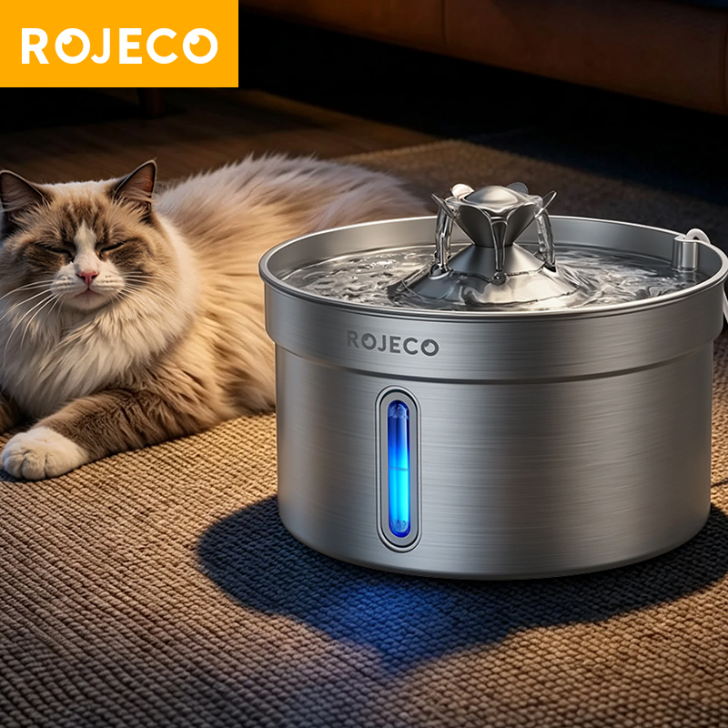 ROJECO 4L Stainless Steel Cat  - đánh giá và giá Pet Water Fountain Stainless Steel