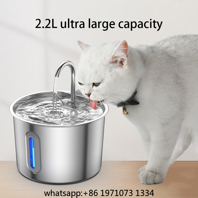 2.2L Stainless Steel Pet Water - đánh giá và giá Pet Water Fountain Stainless Steel