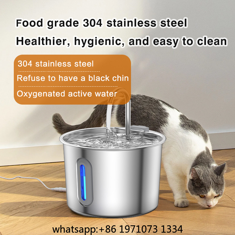 2.2L Stainless Steel Pet Water - đánh giá và giá Pet Water Fountain Stainless Steel