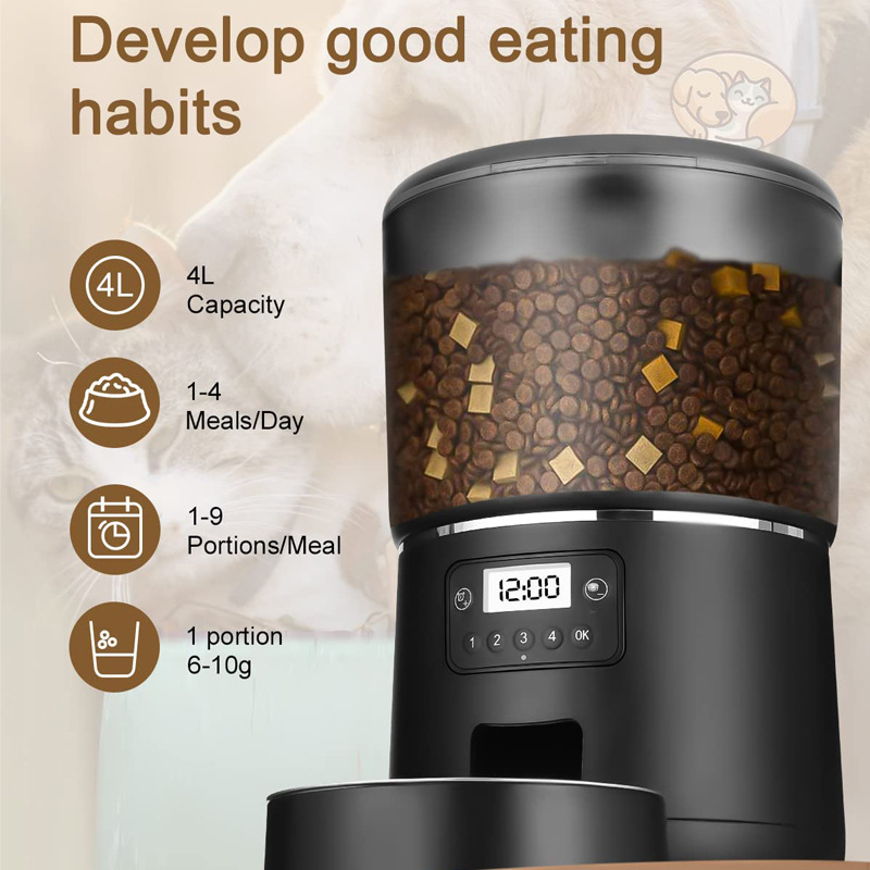 4L Smart WiFi Pet Feeder, APP- - đánh giá và giá Pet Feeder App Control Portion