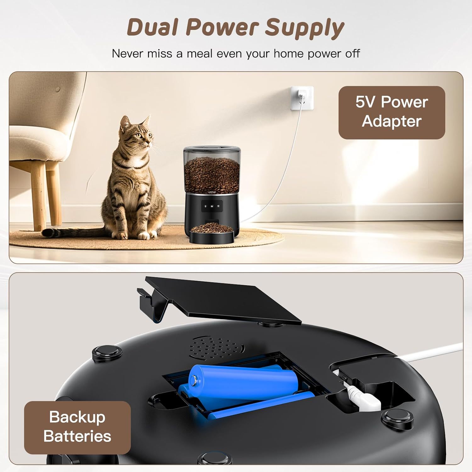 4L Smart WiFi Pet Feeder, APP- - đánh giá và giá Pet Feeder App Control Portion