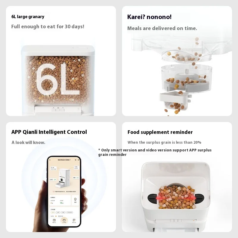 2025 Smart Pet Feeder  Eco-Fri - đánh giá và giá Automatic Cat Feeder 6L Timed