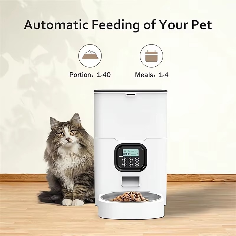 6L Smart Pet Dog Feeder Automa - đánh giá và giá Automatic Cat Feeder 6L Timed